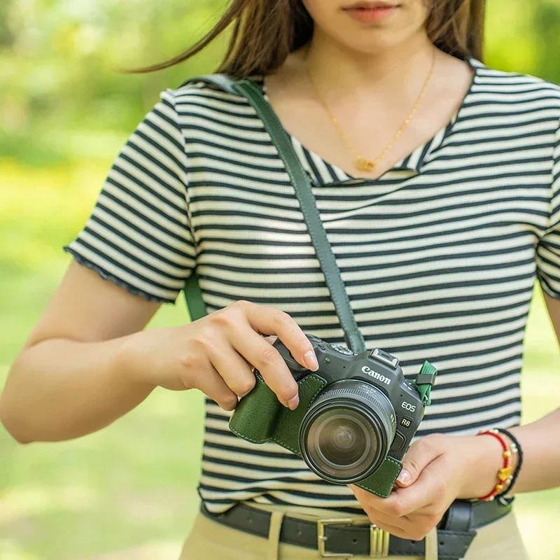 กระเป๋ากล้องหนังแท้ทำมือสำหรับ - Canon Camera Eos R8 บทวิจารณ์และราคา