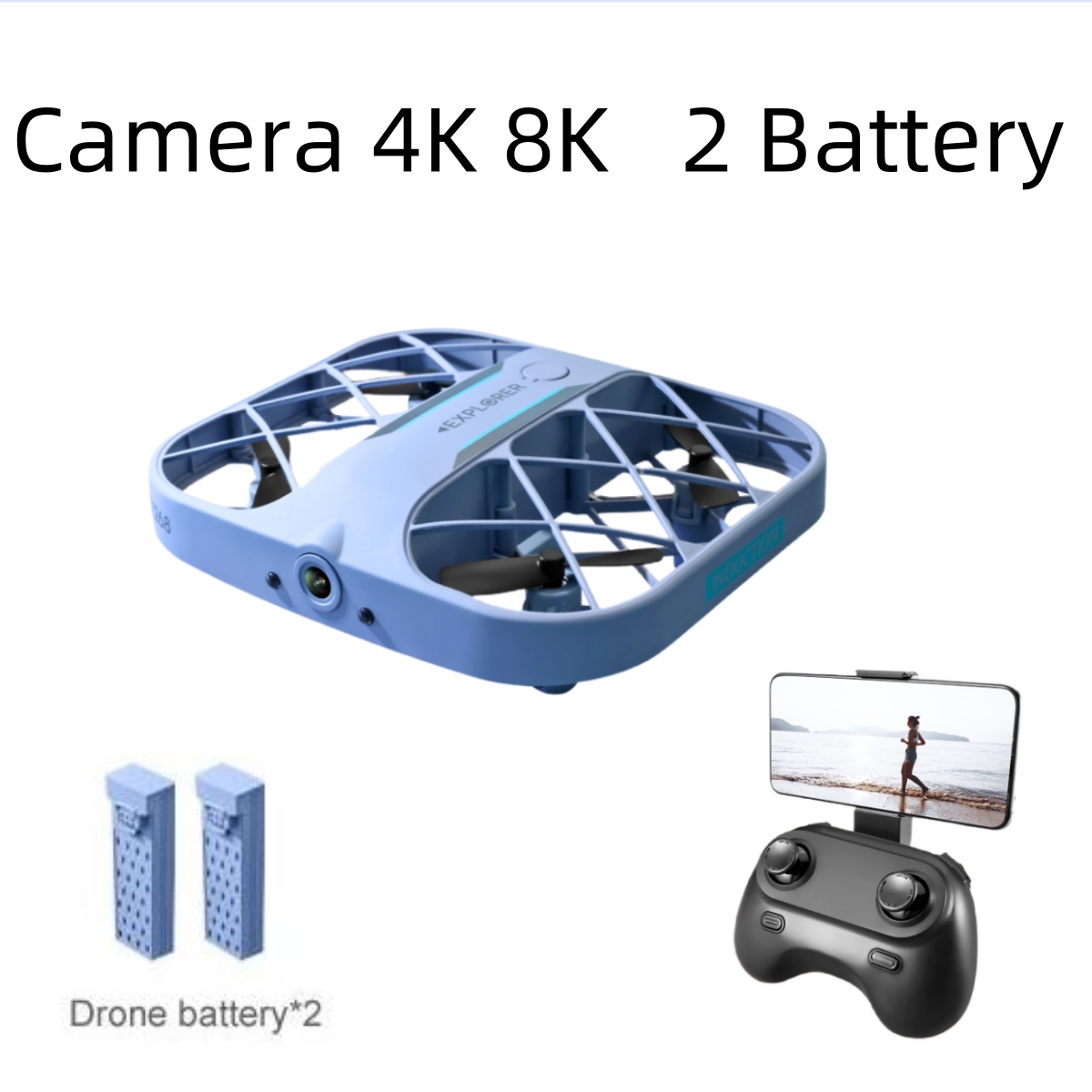 โดรน JJRC H107 FPV RC พร้อมแบต - Eachine Drone E010 บทวิจารณ์และราคา